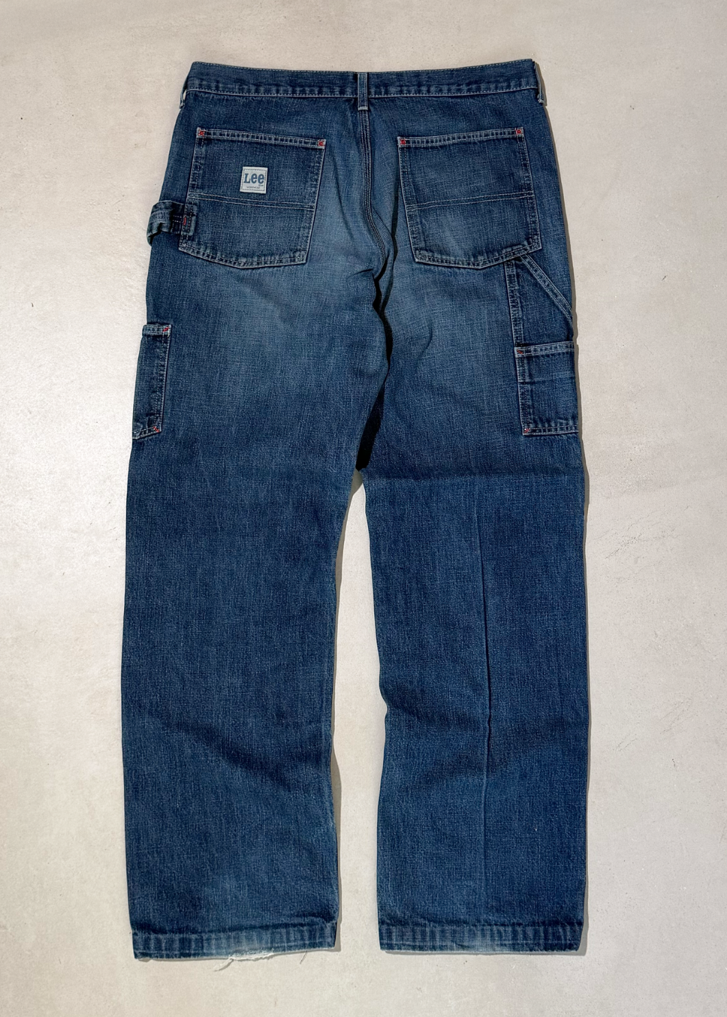 Lee Workwear jeans carpenter baggy blu con tasche utility IT 52 | W42