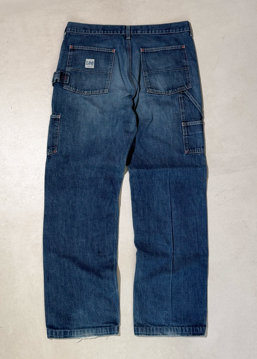 Lee Workwear jeans carpenter baggy blu con tasche utility IT 52 | W42